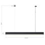 Light Prestige Luci inteligentna lampa wisząca 1x45 W czarna LP14011PLBKSmart zdj.2