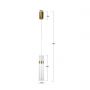Light Prestige Ambiente lampa wisząca 1x6 W złota LP15101PGD zdj.2