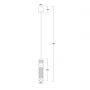 Light Prestige Ambiente lampa wisząca 1x6 W grafitowa LP15101Pgrafit zdj.2
