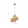 Light Prestige Shella lampa wisząca 1x15 W ratan LP-1806/1P 40cm zdj.2
