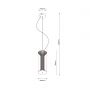 Light Prestige Aeris lampa wisząca 1x16 W przydymiona LP-2137/1P SM zdj.2
