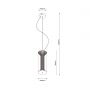 Light Prestige Aeris lampa wisząca 1x25 W czarna LP-2137/2P SM zdj.2
