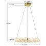 Light Prestige Diamond lampa wisząca 18x5 W złota LP-2202/18PGD zdj.2
