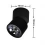 Light Prestige Brema lampa podsufitowa 1x10 W czarna LP2626/1 RMBK movable zdj.2
