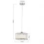 Light Prestige Vetro lampa wisząca 1x15 W chrom LP-2910/1P CH round zdj.2