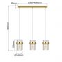 Light Prestige Vetro lampa wisząca 3x10 W złota LP-2910/3L GD zdj.2