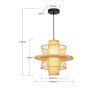 Light Prestige Astra lampa wisząca 1x15 W ratan LP-3110/1P NT zdj.2