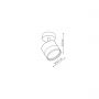 Light Prestige Kendal lampa podsufitowa 1x7 W czarna LP-6331/1WS TR/BK zdj.2