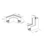 Light Prestige Magnetic Slim łącznik L sufit biały LP-656-MAG SLIM L RS kąt WH zdj.2