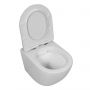 LaVita Sinto miska WC wisząca bez kołnierza z deską wolnoopadającą biały połysk zdj.4