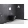 LaVita Lago Black miska WC wisząca bez kołnierza z deską wolnoopadającą czarny mat zdj.3