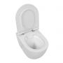 LaVita Vela miska WC wisząca bez kołnierza z deską wolnoopadającą biały połysk zdj.4