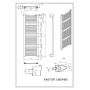 Luxrad Kastor grzejnik łazienkowy 139,5x48 cm antracyt KAST13954807016 zdj.2