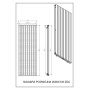 Luxrad Niagara Podwójna grzejnik dekoracyjny 200x74,5 cm podłączenie dolne biały NIAP20007459003ZDC zdj.2