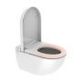 Major&Maker Royal + Coral White toaleta myjąca ze stelażem i przyciskiem wisząca bez kołnierza biała I65S200302W zdj.12