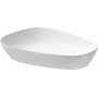 Meissen Keramik Kontra umywalka 60x40 cm nablatowa asymetryczna biały mat K682-010 zdj.4
