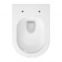 Mito Mesta miska WC z deską wolnoopadającą wisząca bez kołnierza ze spłukiwaniem wirowym biały połysk S4037-001 zdj.4