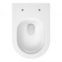 Mito Koral miska WC z deską wolnoopadającą wisząca bez kołnierza ze spłukiwaniem wirowym biały połysk S4043-001 zdj.4