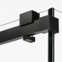 New Trendy Softi Black drzwi prysznicowe 140 cm rozsuwane czarny mat/szkło przezroczyste EXK-3954 zdj.9