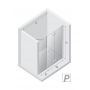 New Trendy New Soleo drzwi prysznicowe 110 cm składane prawe chrom połysk/szkło przezroczyste D-0152A/D-0094B zdj.2