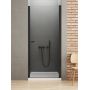 New Trendy New Soleo Black drzwi prysznicowe 70 cm uchylne czarny mat/szkło przezroczyste D-0209A zdj.1