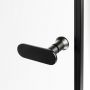 New Trendy New Soleo Black drzwi prysznicowe 80 cm składane prawe czarny mat/szkło przezroczyste D-0222A zdj.3