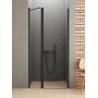 New Trendy New Soleo Black drzwi prysznicowe 110 cm uchylne czarny mat/szkło przezroczyste D-0243A zdj.1