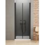 New Trendy New Soleo Black drzwi prysznicowe 170 cm uchylne czarny mat/szkło przezroczyste D-0250A zdj.1