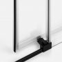 New Trendy Prime Black drzwi prysznicowe 150 cm rozsuwane prawe czarny mat/szkło przezroczyste D-0327A zdj.6