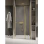 New Trendy New Soleo Light Gold drzwi prysznicowe 90 cm uchylne złoty połysk/szkło przezroczyste D-0482A-WK zdj.1