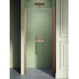 New Trendy New Soleo Copper Brushed drzwi prysznicowe 100 cm uchylne miedź szczotkowana/szkło przezroczyste D-0492A zdj.1