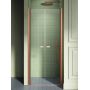 New Trendy New Soleo Copper Brushed drzwi prysznicowe 90 cm uchylne miedź szczotkowana/szkło przezroczyste D-0495A zdj.1