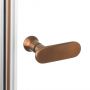 New Trendy New Soleo Copper Brushed drzwi prysznicowe 90 cm składane miedź szczotkowana/szkło przezroczyste D-0504A zdj.6