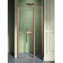 New Trendy New Soleo Copper Brushed drzwi prysznicowe 110 cm uchylne miedź szczotkowana/szkło przezroczyste D-0523A-WK zdj.1