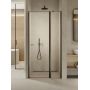 New Trendy New Soleo Gunmetal Brushed drzwi prysznicowe 100 cm uchylne grafitowy szczotkowany/szkło przezroczyste D-0561A-WP zdj.1