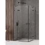 New Trendy Avexa Black kabina prysznicowa 120x120 cm kwadratowa czarny mat/szkło przezroczyste EXK-1623 zdj.1