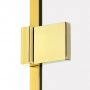 New Trendy Avexa Gold Shine drzwi prysznicowe 80 cm wnękowe lewe złoty połysk/szkło przezroczyste EXK-1630 zdj.3