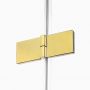 New Trendy Avexa Gold Shine drzwi prysznicowe 90 cm wnękowe lewe złoty połysk/szkło przezroczyste EXK-1632 zdj.8