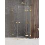 New Trendy Avexa Gold Shine kabina prysznicowa 90x110 cm prostokątna złoty połysk/szkło przezroczyste EXK-1861 zdj.1