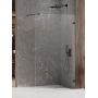 New Trendy Avexa Black ścianka prysznicowa walk-in 130 cm czarny mat/szkło przezroczyste EXK-1972 zdj.1