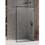 New Trendy Avexa Black ścianka prysznicowa walk-in 130 cm czarny mat/szkło przezroczyste EXK-2054 zdj.1