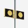 New Trendy Avexa Gold Shine kabina prysznicowa 120x90 cm prostokątna prawa złoty połysk/szkło przezroczyste EXK-2150 zdj.5