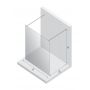 New Trendy New Modus White ścianka prysznicowa walk-in 110 cm biały mat/szkło przezroczyste EXK-2268 zdj.2