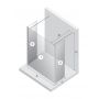 New Trendy New Modus White ścianka prysznicowa walk-in 120 cm biały mat/szkło przezroczyste EXK-2274 zdj.2