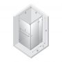 New Trendy Avexa White kabina prysznicowa 100x110 cm prostokątna prawa biały mat/szkło przezroczyste EXK-2807 zdj.2
