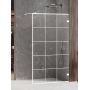 New Trendy Avexa White ścianka prysznicowa walk-in 80 cm biały mat/szkło przezroczyste EXK-2983 zdj.1