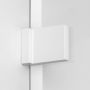 New Trendy Avexa White ścianka prysznicowa walk-in 110 cm biały mat/szkło przezroczyste EXK-3006 zdj.5