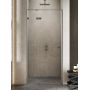 New Trendy Avexa drzwi prysznicowe 80 cm wnękowe lewe gunmetal szczotkowany/szkło przezroczyste EXK-3244 zdj.1