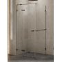 New Trendy Avexa kabina prysznicowa 110x120 cm prostokątna lewa gunmetal szczotkowany/szkło przezroczyste EXK-3281 zdj.1