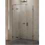 New Trendy Avexa kabina prysznicowa 110x120 cm prostokątna lewa gunmetal szczotkowany/szkło przezroczyste EXK-3341 zdj.1